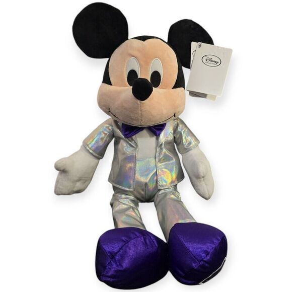 Disney Other - NEW Disney 100 Years of Wonder Platinum Anniversary Mickey Mouse Plush 17"